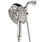 INAVAMZ Shower Heads with Handheld Spray Combo: 7.2" Rain Shower Head & Handheld Shower Head 2-IN-1 Shower Head with 60" Rotatable Stainless Steel Hose, Shower Trim Systems