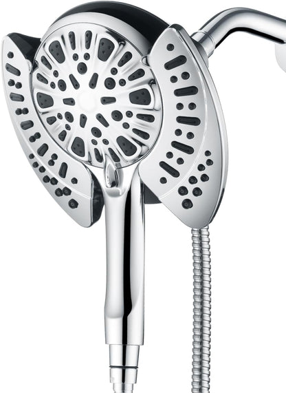 INAVAMZ 2-in-1 Shower Head with Handheld Combo, Rainfall Shower Head and 9 Spray Settings Hand Held Shower Head with Hose