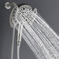 INAVAMZ 2-in-1 Shower Head with Handheld Combo, Rainfall Shower Head and 9 Spray Settings Hand Held Shower Head with Hose