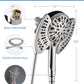 INAVAMZ 2-in-1 Shower Head with Handheld Combo, Rainfall Shower Head and 9 Spray Settings Hand Held Shower Head with Hose