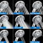 INAVAMZ 2-in-1 Shower Head with Handheld Combo, Rainfall Shower Head and 9 Spray Settings Hand Held Shower Head with Hose