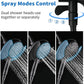INAVAMZ 2-in-1 Shower Head with Handheld Combo, Rainfall Shower Head and 9 Spray Settings Hand Held Shower Head with Hose