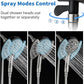 INAVAMZ 2-in-1 Shower Head with Handheld Combo, Rainfall Shower Head and 9 Spray Settings Hand Held Shower Head with Hose