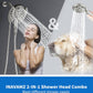 INAVAMZ 2-in-1 Shower Head with Handheld Combo, Rainfall Shower Head and 9 Spray Settings Hand Held Shower Head with Hose