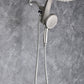 INAVAMZ 12" High Pressure Rainfall Shower Head with Detachable Handheld Set, 60" Hose, 9 Spray Setting,Silver Chrome