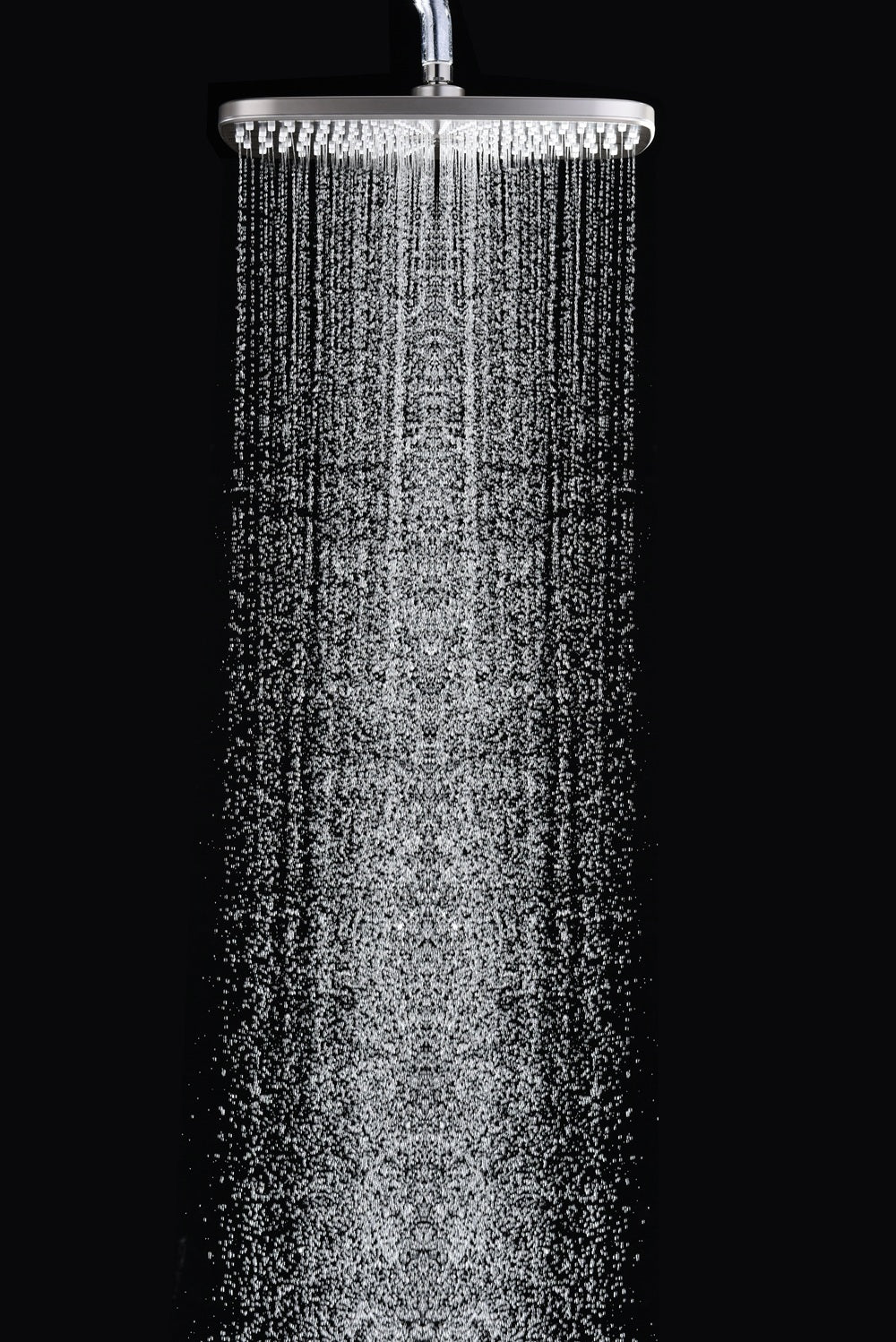 INAVAMZ 12" High Pressure Rainfall Shower Head with Detachable Handheld Set, 60" Hose, 9 Spray Setting,Silver Chrome