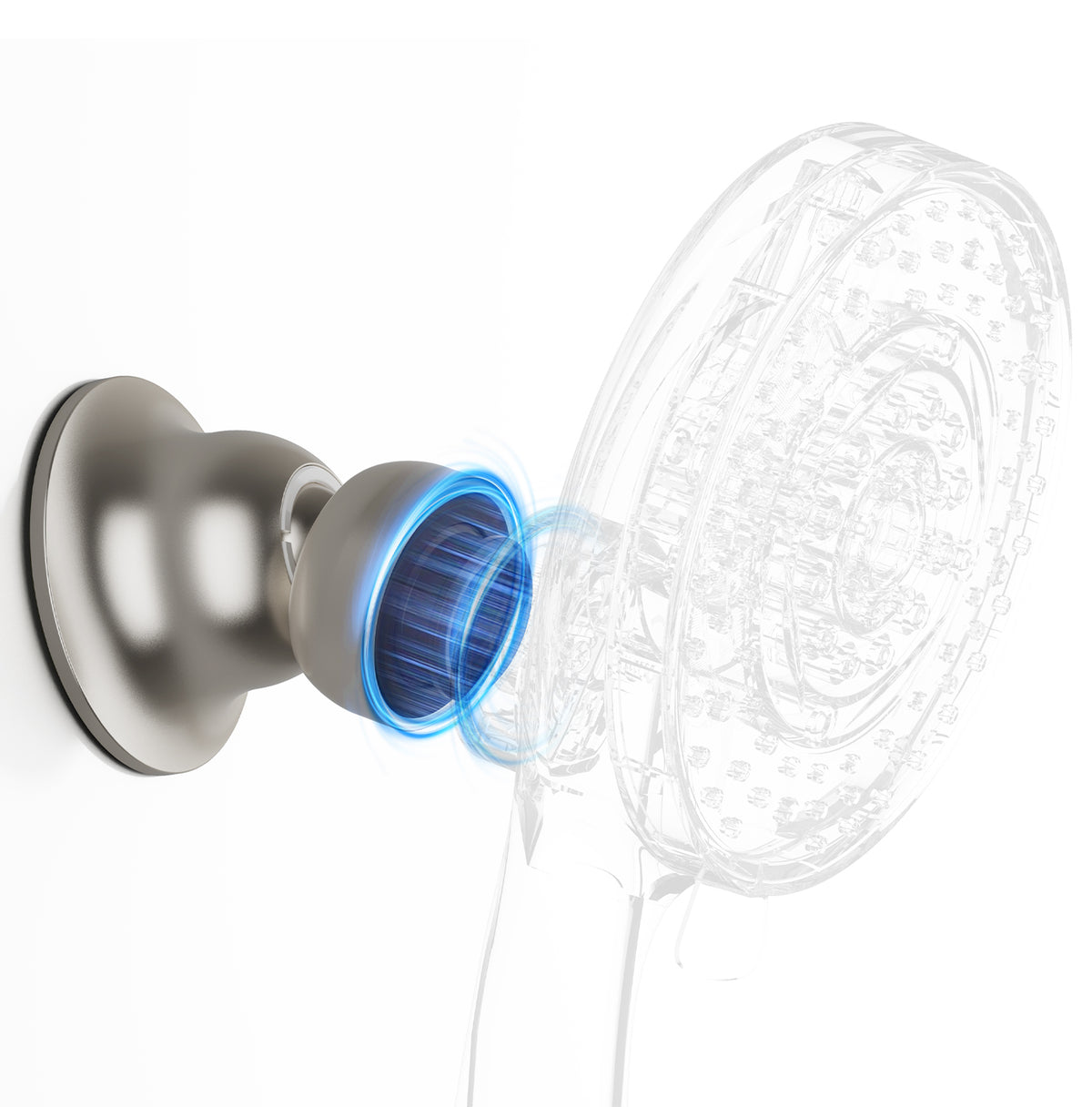 INAVAMZ 12" Rain Shower Head and Handheld Combo, 360° Adjustable Wall Mount, 3+8+1 Spray Modes, Magnetic Dock, Power Jet, 60" Hose,Nickel
