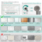 INAVAMZ 12" Rain Shower Head and Handheld Combo, 360° Adjustable Wall Mount, 3+8+1 Spray Modes, Magnetic Dock, Power Jet, 60" Hose,Nickel
