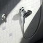 INAVAMZ 12" Rain Shower Head and Handheld Combo, 360° Adjustable Wall Mount, 3+8+1 Spray Modes, Magnetic Dock, Power Jet, 60" Hose,Silver