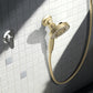 INAVAMZ 12" Rain Shower Head and Handheld Combo, 360° Adjustable Wall Mount, 3+8+1 Spray Modes, Magnetic Dock, Power Jet, 60" Hose,Gold