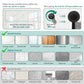 INAVAMZ 12" Rain Shower Head and Handheld Combo, 360° Adjustable Wall Mount, 3+8+1 Spray Modes, Magnetic Dock, Power Jet, 60" Hose, Black
